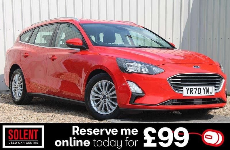 Red Used 2021 Ford Focus Titanium Estate | £9,990 (Super price) - Image 1/3