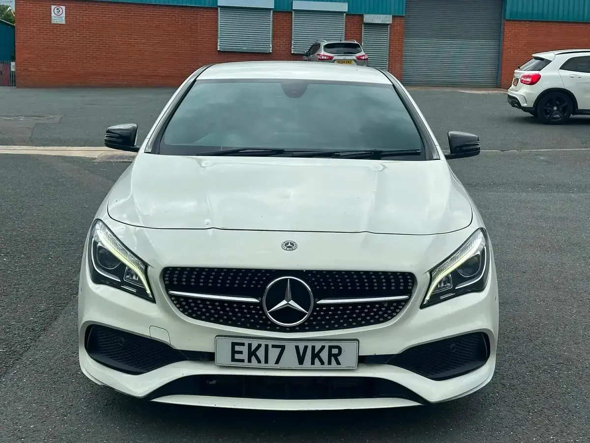 Used Mercedes CLA220 AMG line 2017 White Coupe