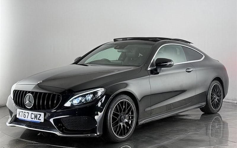 Used Mercedes C250 AMG Line Premium Plus 204 HP (150 kW) 2017 Black Coupe