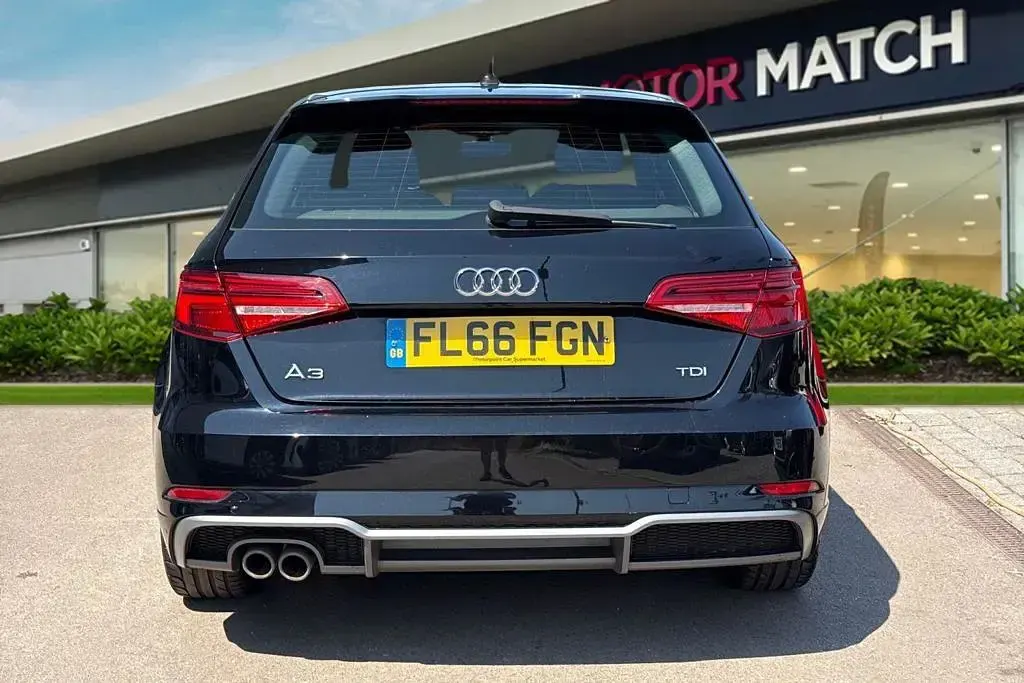 Used Audi A3 Sportback S-Line 150 HP (110 kW) 2016 Black Hatchback