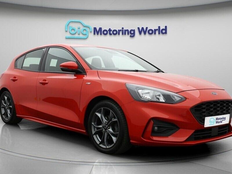 Red Used 2020 Ford Focus ST-Line Hatchback | £9,600 (Good price) - Image 1/4
