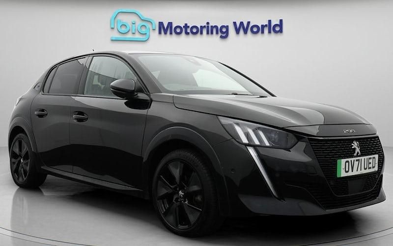 Used Peugeot e-208 Premium 100 kW (136 HP) 2022 Black Hatchback