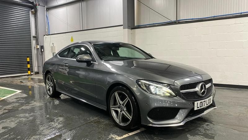 Grey Used 2017 Mercedes C220 AMG line Coupe | £13,798 (Fair price) - Image 1/3