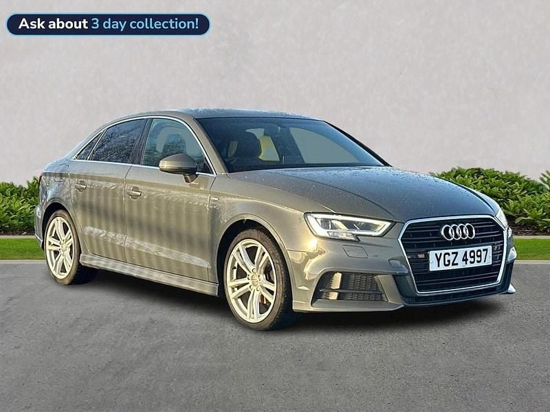 Grey Used 2018 Audi A3 S-Line Sedan | £12,368 (Fair price) - Image 1/4