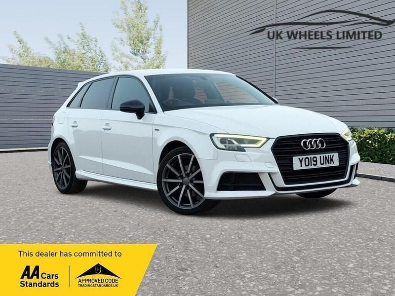 Used Audi A3 Sportback Black Edition 2019 White Hatchback