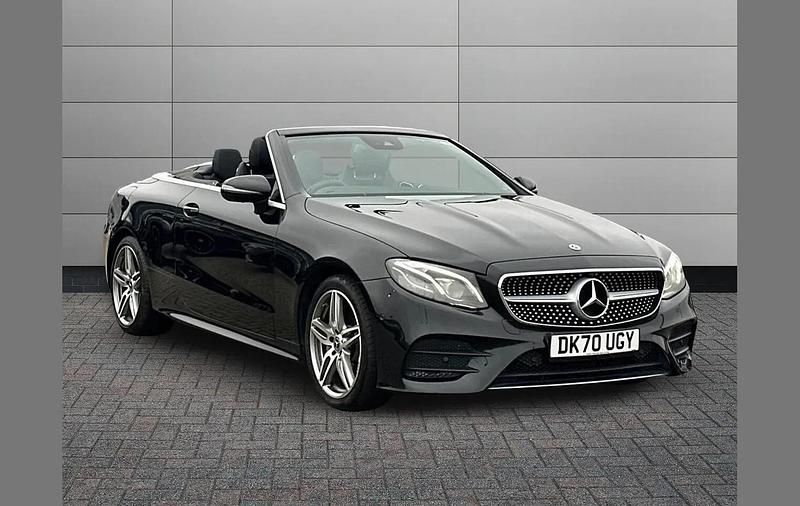 Obsidian black Used 2020 Mercedes E220 AMG line Cabriolet | £22,995 (Fair price) - Image 1/4