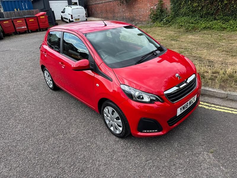 Red Used 2018 Peugeot 108 Active Hatchback | £5,295 (Good price) - Image 1/4