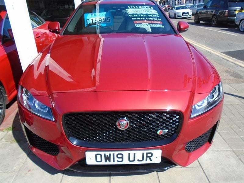 Used Jaguar XF S 300 HP (220 kW) 2019 Red Estate