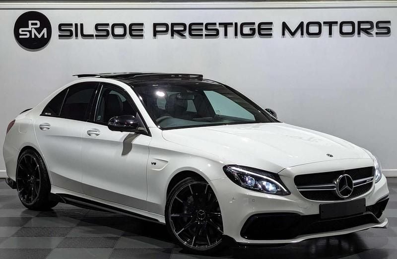 White Used 2018 Mercedes C63 AMG Premium Sedan | £34,995 (Fair price) - Image 1/4