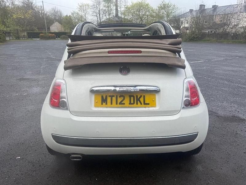 Used Fiat 500C Lounge 69 HP (50 kW) 2012 White Cabriolet