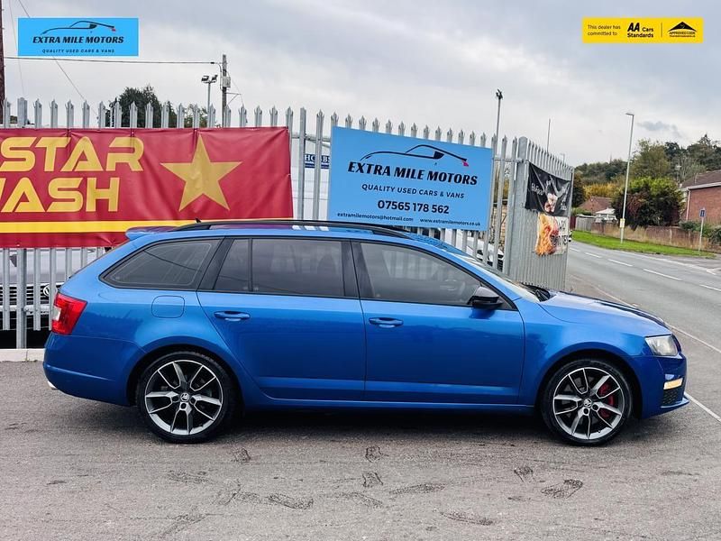 Begagnad Skoda Octavia vRS 181 HK (133 kW) 2014 Blå Halvkombi