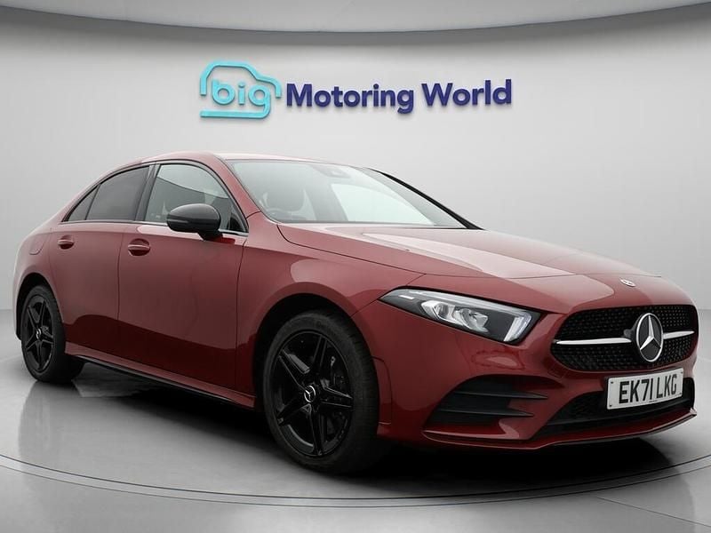 Red Used 2021 Mercedes A250 AMG line Sedan | £17,200 (Good price) - Image 1/4