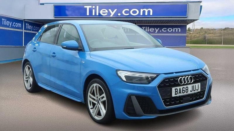 Used Audi A1 Sportback S-Line 116 HP (85 kW) 2019 Blue Hatchback