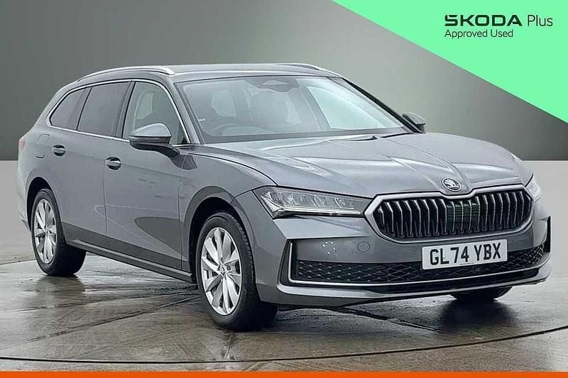 Graphite grey metallic Used 2024 Skoda Superb SE Technology Estate | £24,999 (Fair price) - Image 1/4