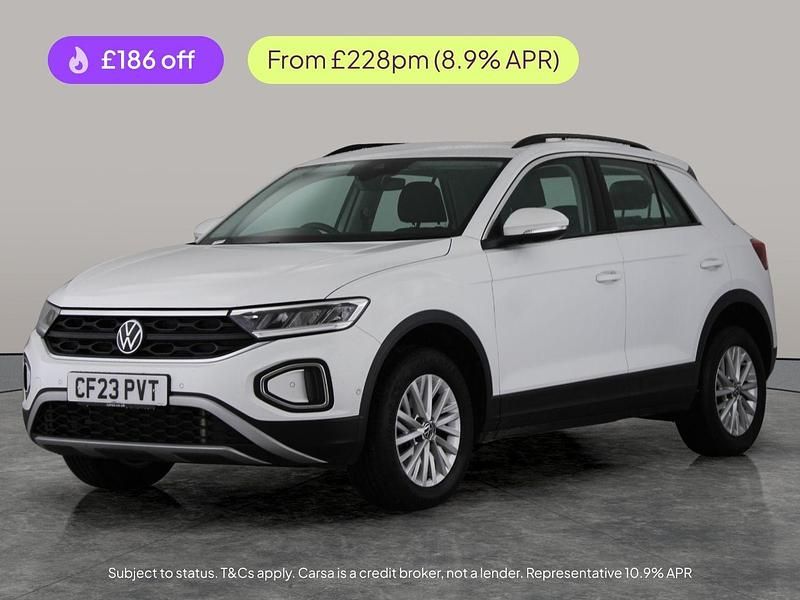 White Used 2023 VW T-Roc Life SUV | £17,766 (Good price) - Image 1/3