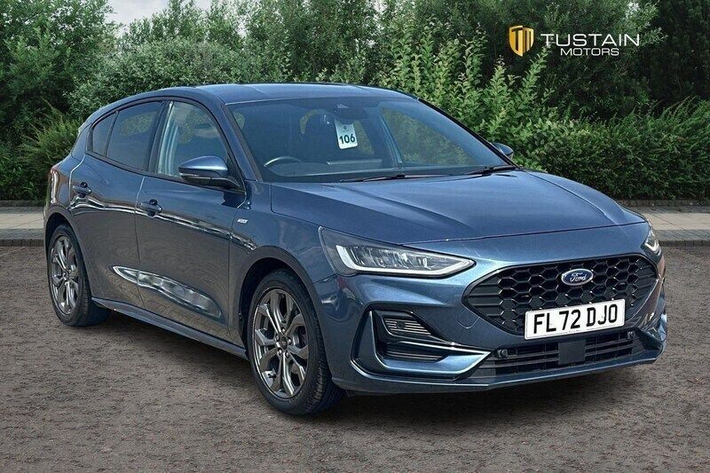 Blue Used 2022 Ford Focus ST-Line Hatchback | £14,699 (Fair price) - Image 1/4