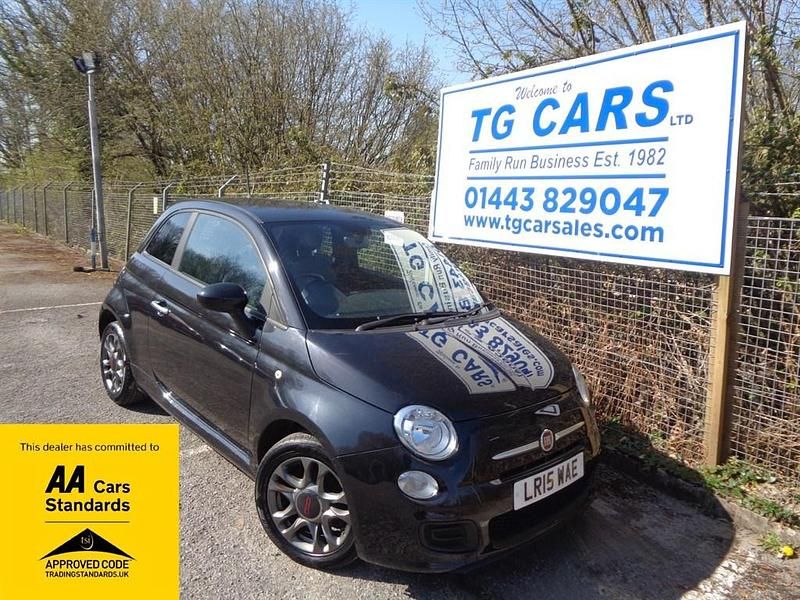 Black Used 2015 Fiat 500S S Hatchback | £4,995 (Fair price) - Image 1/4