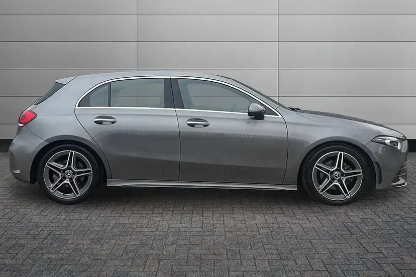 Used Mercedes A200 AMG line 161 HP (118 kW) 2019 Grey Hatchback