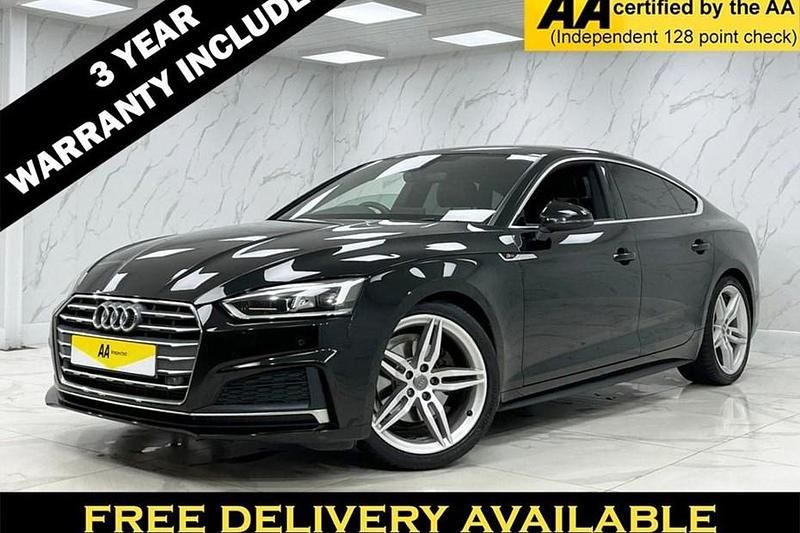 Black Used 2019 Audi A5 Sportback S-Line Hatchback | £18,395 (Fair price) - Image 1/1