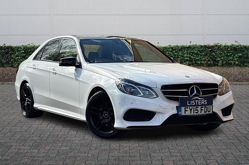 Used Mercedes E220 Premium 2015 White Sedan