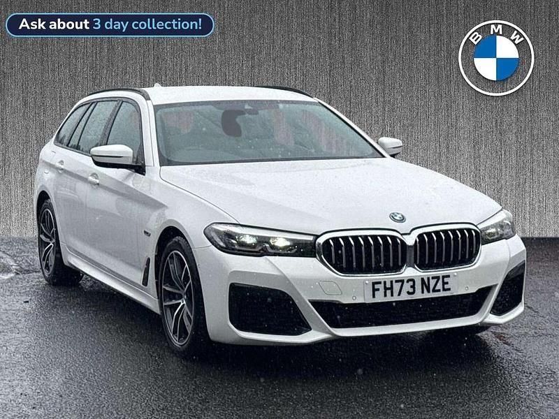 White Used 2024 BMW 530e M Sport Estate | £32,199 (Fair price) - Image 1/3