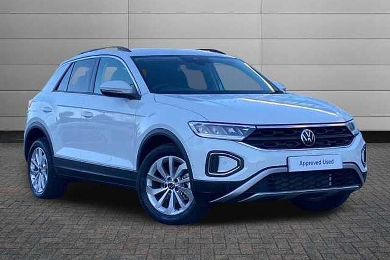 Pure white Used 2025 VW T-Roc Match SUV | £24,850 (Fair price) - Image 1/4