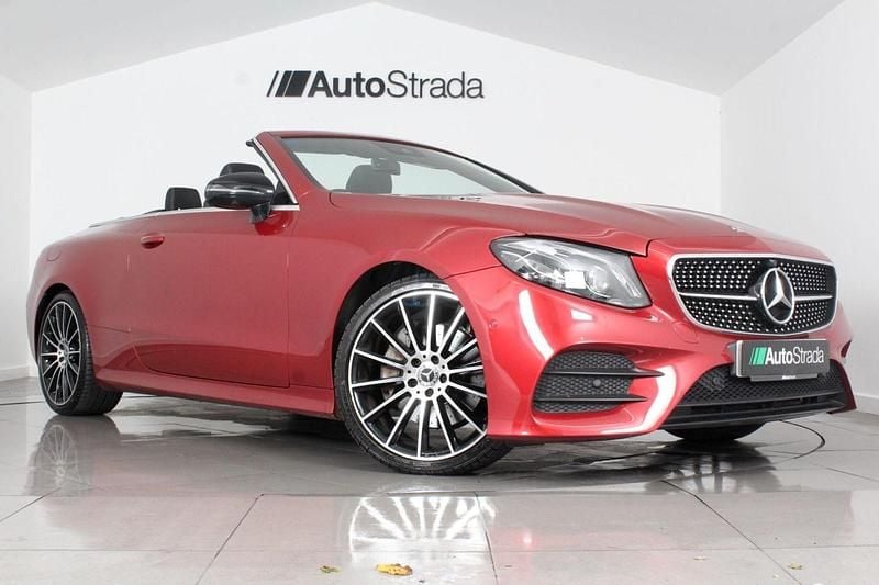 Red Used 2020 Mercedes E220 AMG line Cabriolet | £22,749 (Fair price) - Image 1/4