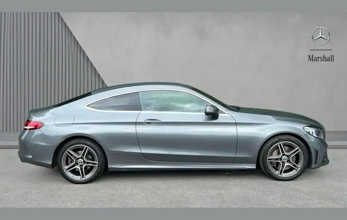 Used Mercedes C300 AMG line 254 HP (186 kW) 2022 Grey Coupe