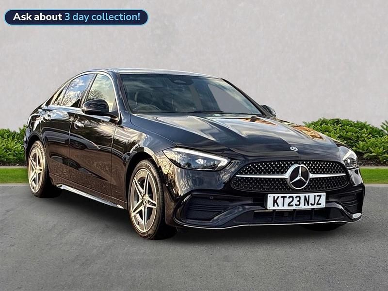 Black Used 2023 Mercedes C300e AMG Line Premium Plus Sedan | £30,499 (Fair price) - Image 1/4