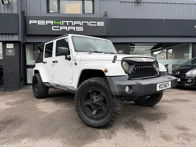 White Used 2018 Jeep Wrangler Sahara SUV | £34,990 (Expensive) - Image 1/4
