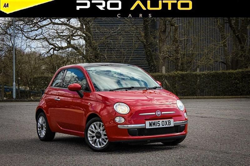 Used Fiat 500 Lounge 69 HP (50 kW) 2015 Red Hatchback
