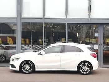 Used Mercedes A180 AMG line 109 HP (80 kW) 2017 White Hatchback