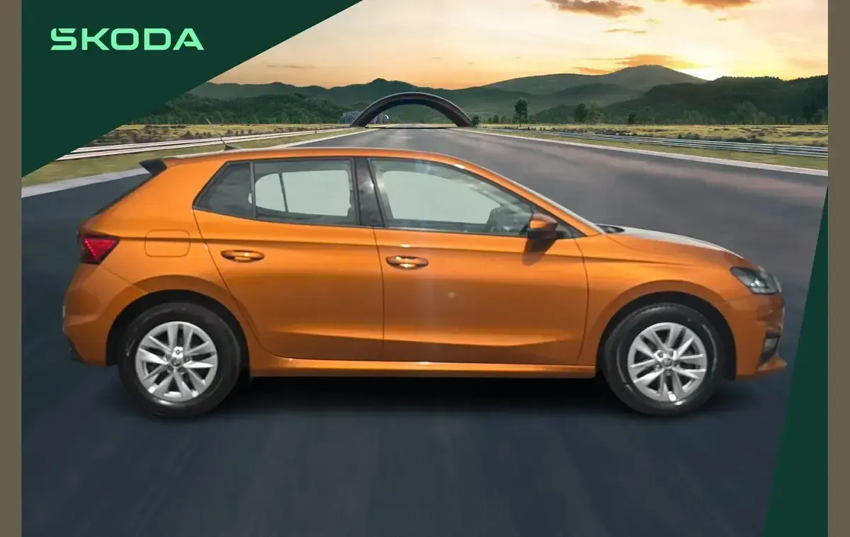 Used Skoda Fabia Comfort 94 HP (69 kW) 2022 Orange Hatchback