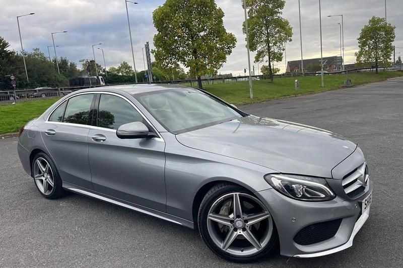 Silver Used 2016 Mercedes C220 AMG line Sedan | £9,990 (Fair price) - Image 1/1