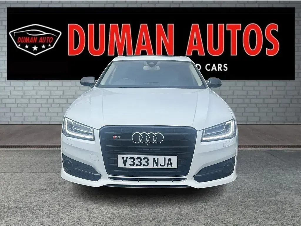 Used Audi S8 plus Advanced 605 HP (444 kW) 2017 White Sedan
