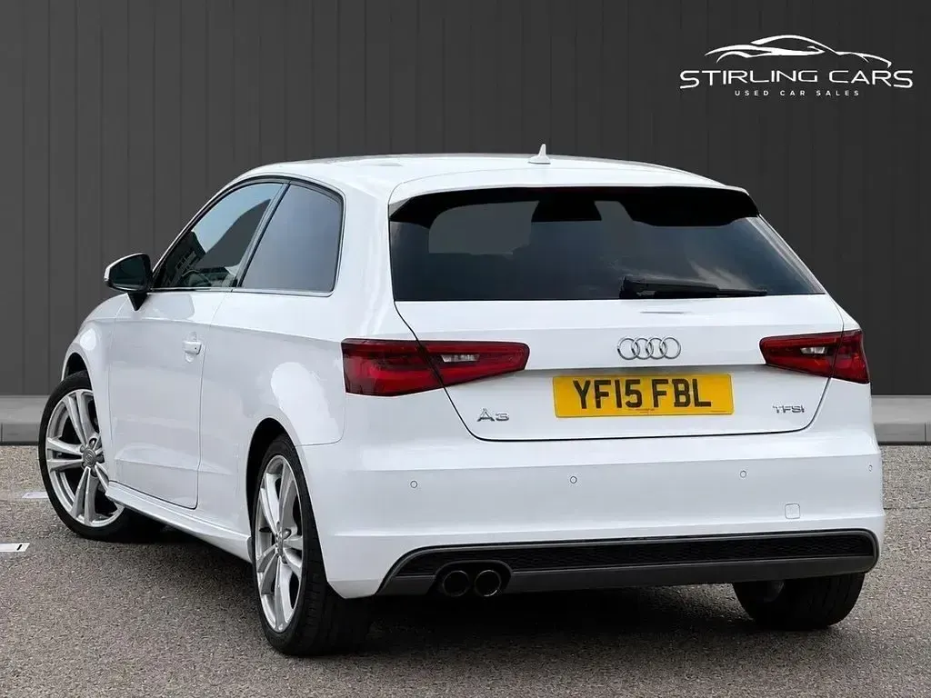 Used Audi A3 S-Line 125 HP (91 kW) 2015 White Hatchback