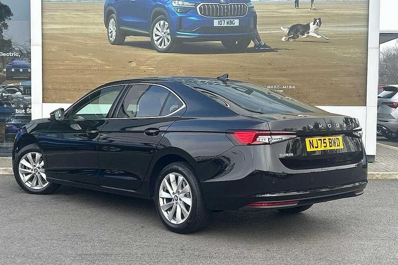 Used Skoda Superb SE Technology 110 HP (80 kW) 2025 Midnight black metallic Hatchback