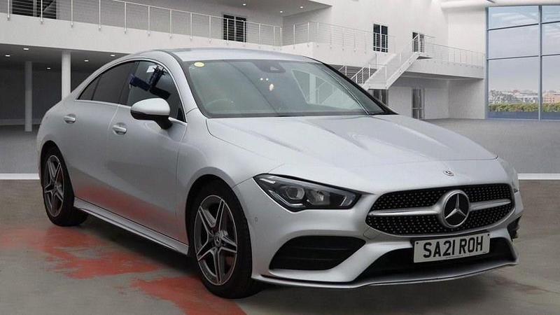 Silver Used 2021 Mercedes CLA180 AMG line Sedan | £20,499 (Fair price) - Image 1/4