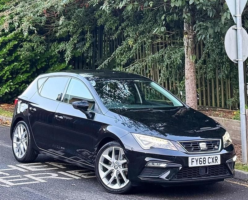 Black Used 2018 Seat Leon FR Hatchback | £10,495 (Fair price) - Image 1/4