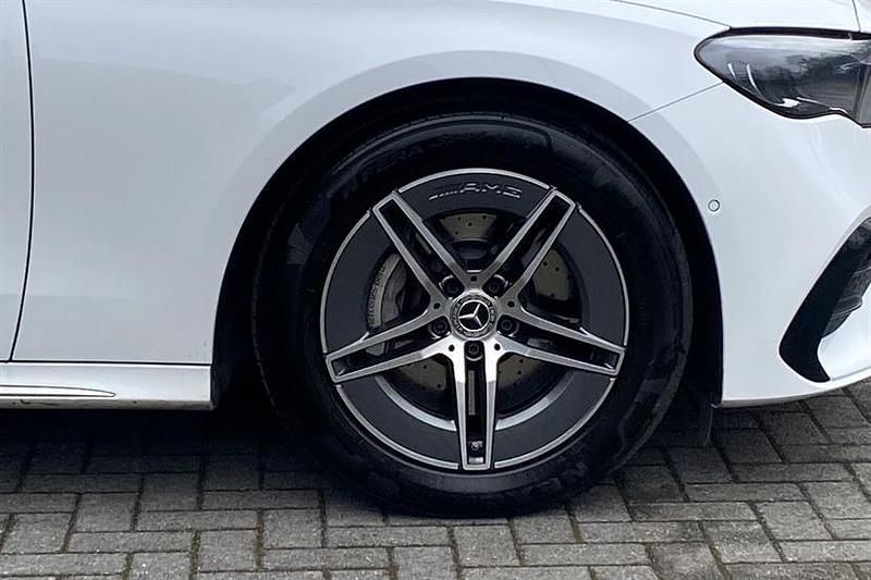 Used Mercedes E220 AMG line 197 HP (144 kW) 2025 Opalite white bright Sedan