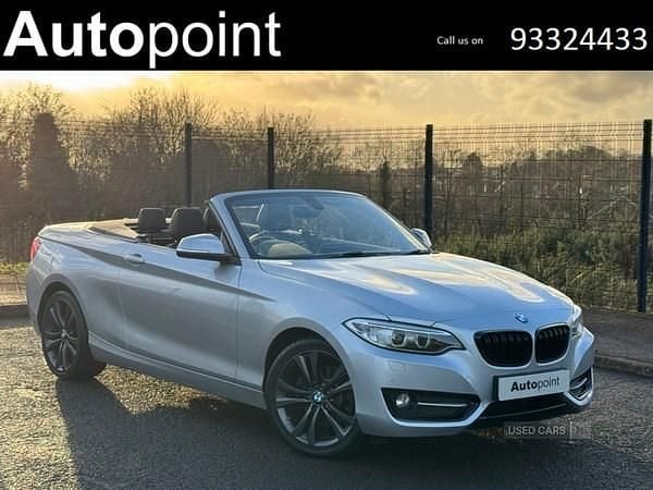 Silver Used 2015 BMW 220 Sport Line Cabriolet | £8,990 (Fair price) - Image 1/4