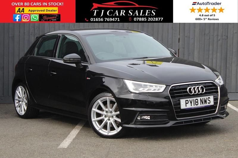 Used Audi A1 S-Line 116 HP (85 kW) 2018 Black Hatchback