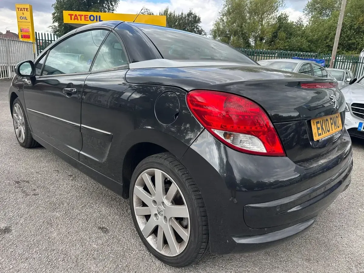 Used Peugeot 207 GTi 120 HP (88 kW) 2010 Black Cabriolet