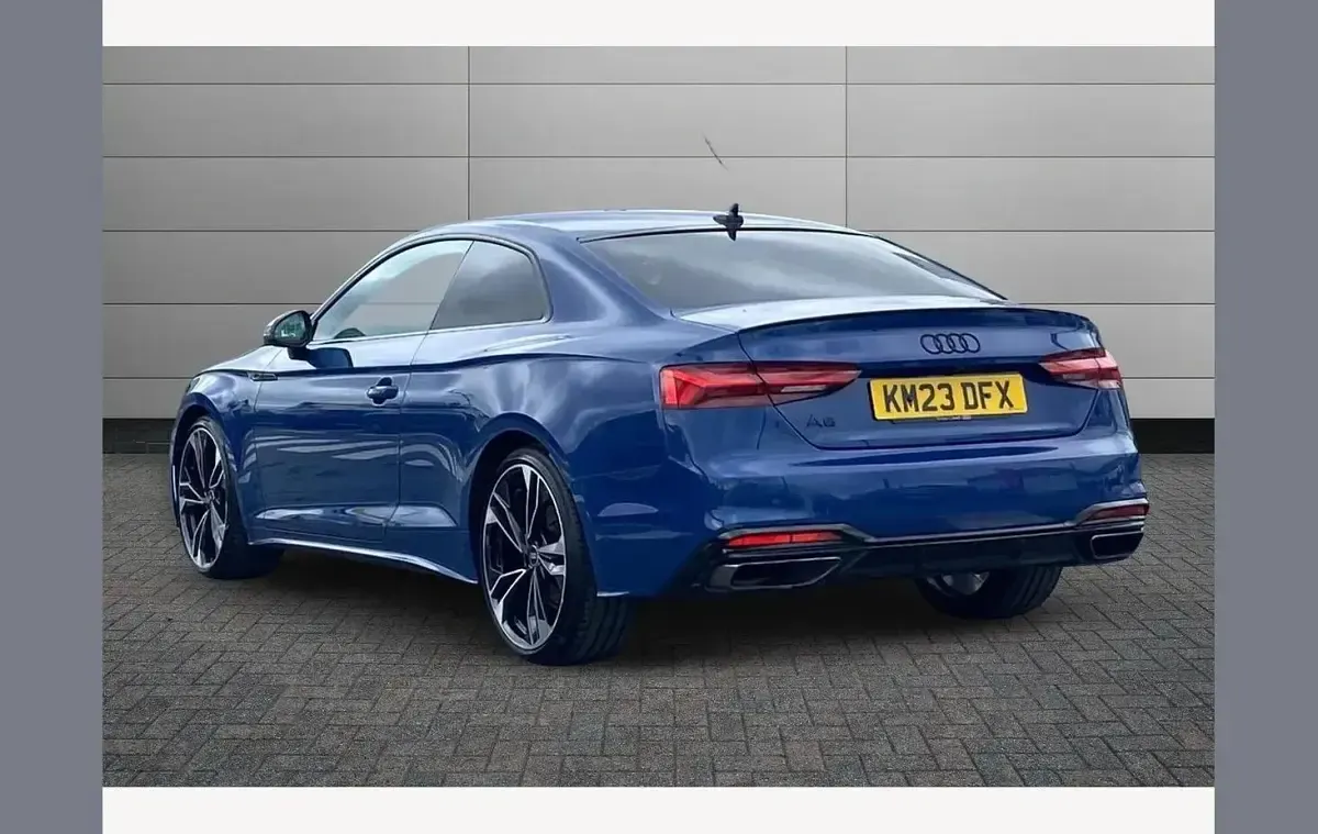 Used Audi A5 Black Edition 150 HP (110 kW) 2023 Blue Coupe