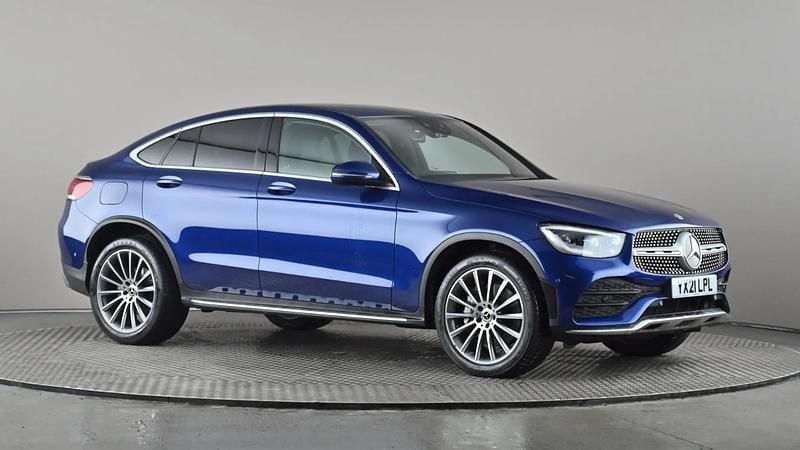Blue Used 2021 Mercedes GLC300 AMG Line Premium Coupe | £32,998 (Fair price) - Image 1/4