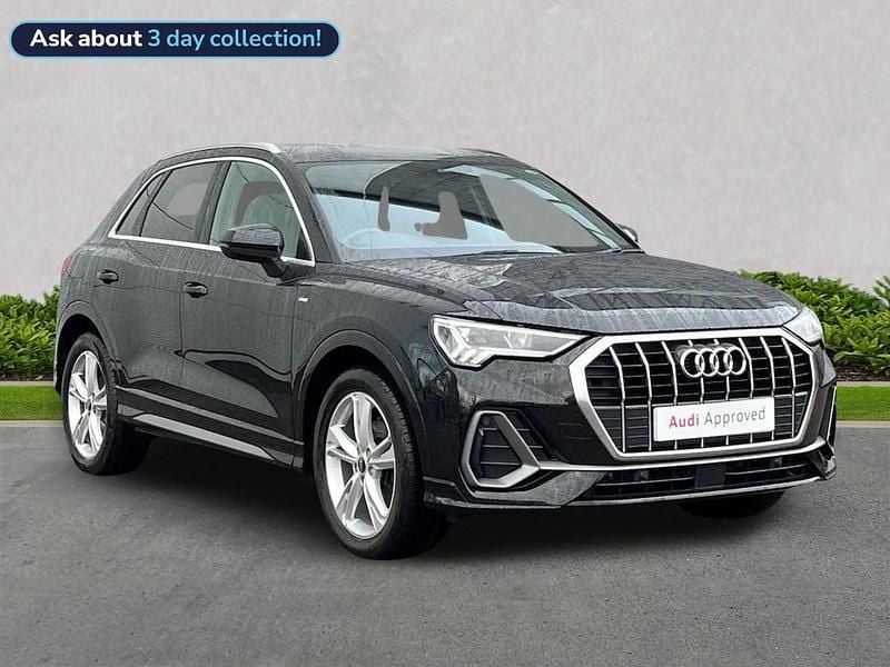 Black Used 2023 Audi Q3 S-Line SUV | £28,484 (Good price) - Image 1/4