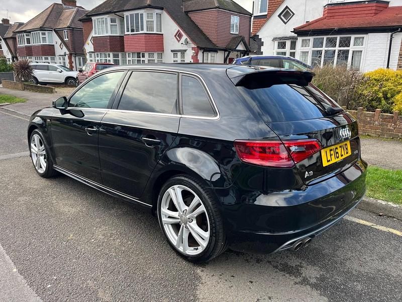 Used Audi A3 Sportback S-Line 2016 Black Hatchback