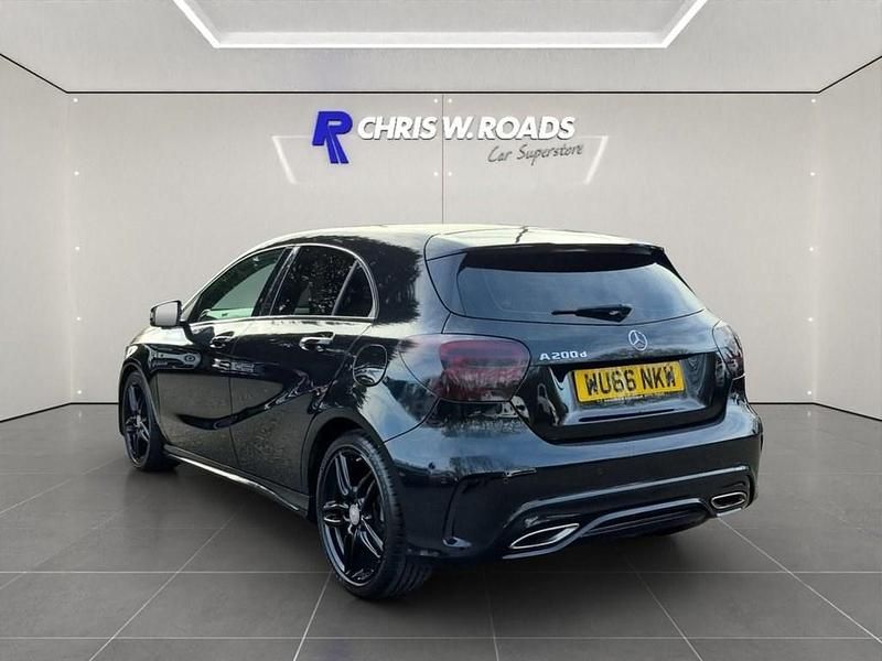 Used Mercedes A200 AMG line 136 HP (100 kW) 2016 Black Hatchback