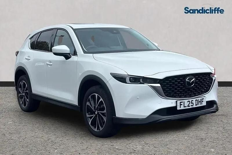 White Used 2025 Mazda CX-5 Exclusive-Line SUV | £29,486 (A bit pricey) - Image 1/4