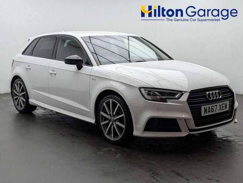 Used Audi A3 Sportback Black Edition 2017 White Hatchback